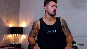 Preview 2 of Brazil Pop - Handsome Scruffy Model Caught On Tape