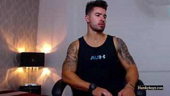 Preview 4 of Brazil Pop - Handsome Scruffy Model Caught On Tape