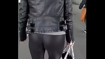 Preview 3 of Angela Jolena - Ass in leggings - (latex)