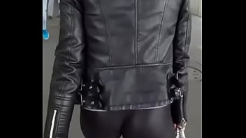 Preview 4 of Angela Jolena - Ass in leggings - (latex)