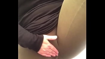 Preview 1 of Bkp Hot - Big booty skimaskgoddess squirting in leggings public bathroom
