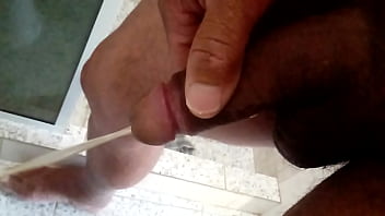 Preview 2 of Dog Anf Girls Sex - Mijando de pau duro e peidando muito