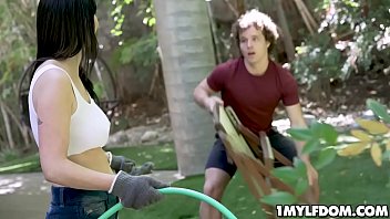 Preview 1 of Brother Sister Pad Room Sex - Hot Allesandra Snow decides to teach stepson a lesson!