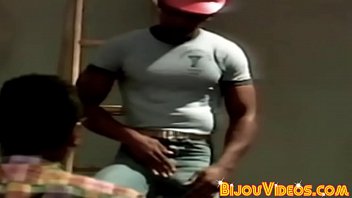 Preview 1 of Dubai School Sixe Video - Vintage construction worker rimmed and black deepthroat