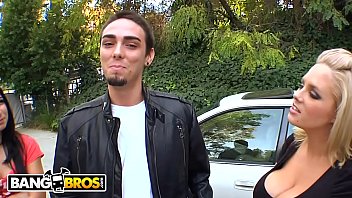 Preview 1 of Tribbing Orgy - BANGBROS - Random Orgy With Allie Jordan,  Angel Vain &amp_ Katie Kox