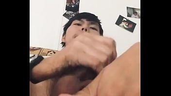 Preview 1 of Mom Xxx In Change Dress - American Indian Boy fooling around while is jerking in living room