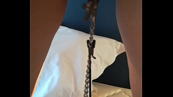 Preview 2 of Man Tied And Gagged With Scarves - levantar Pesos com a Rata