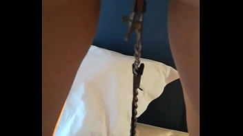 Preview 3 of Man Tied And Gagged With Scarves - levantar Pesos com a Rata