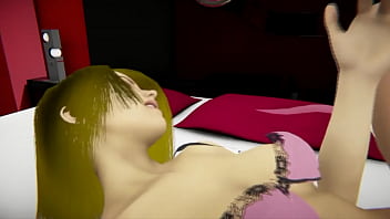 Preview 2 of Oldman Step Daughter Japan - Real Girl VR Demo,  Samantha in the red room