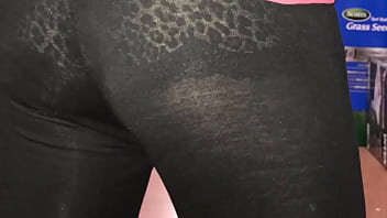 Preview 2 of Bro Sis Kiss Sex - Sexy Leggings in Public