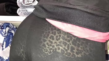 Preview 3 of Bro Sis Kiss Sex - Sexy Leggings in Public