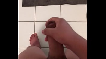 Preview 2 of Big Guy Anal - Jerking off my big cock after shower