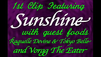 Preview 4 of Tied Amateury Foot Worshup - Sunshine &amp_ Marilyn Gem are La Vore Girl