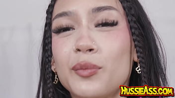 Preview 2 of Asa Akira Lezbiyen - Texas TEEN Katie Cai Takes Twelve Inches of Damion Dayski&#039_s BBC! And yes,  Katie takes ALL of Damion in her TEEN vagina!