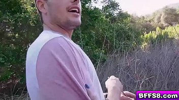 Preview 2 of Vastu Video - Happy campers gets their pussies penetrated from behind by their camp tour guide