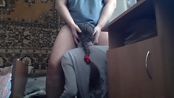 Preview 2 of Bog Tist Jepun - I control and direct her head to I cum faster - Girls fly orgasm