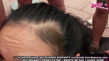 Preview 3 of Lela Star Spanish - Deutsche amateur Outdoor Sperma und Piss Party