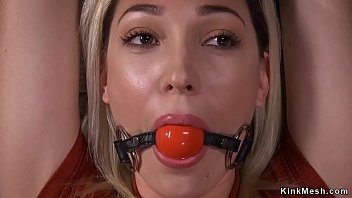 Preview 1 of Sexxxxzoo - Blonde sub Lily LaBeau gets caned