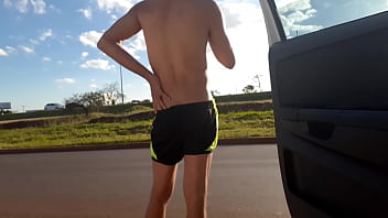 Preview 4 of Korean Masturb Vibrator - Me exibindo para os machos da BR em pleno sol do dia