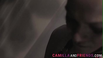 Preview 3 of Sin Avanda - Shemale in latex sucked in threesome