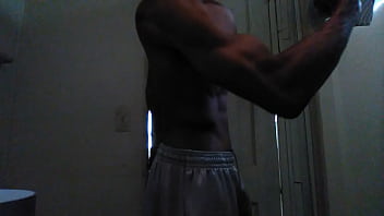 Preview 4 of Beeg Com School 18 - Just showing you some muscle play