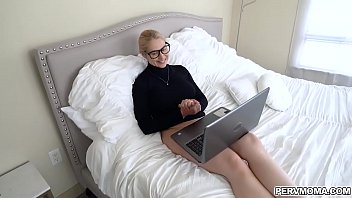 Preview 2 of Wife Suprise Bbc - Blonde MILF Sarah Vandella pops her milf pussy for stepson!