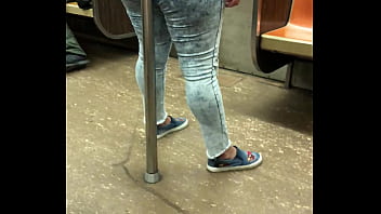 Preview 1 of Sorority Hazeing - Big ass lady enjoying in NYC subway