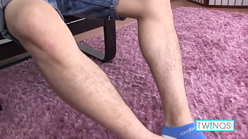 Preview 2 of Ivana Risano - Cutest Lad! Dark Hair Xander Milks His Nice Prick!
