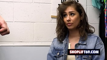 Preview 1 of Tamilmoviesxxx - Sexy shoplifter Tommy King takes the security guard&#039_s big cock in her pussy just to avoid charges