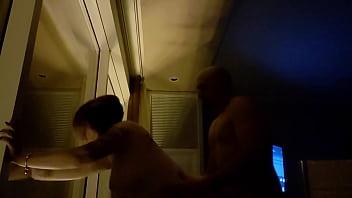 Preview 1 of Rocco Cast Teens - Hotel window with bull