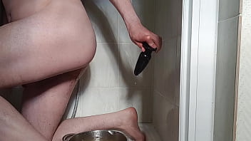 Preview 4 of 2 Giars - plug in the ass and enema part 2 of 3