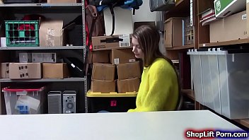 Preview 1 of Gay Plumber Caught - Busty shoplifter rammed by LP security