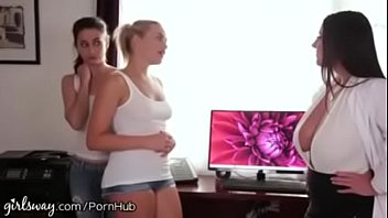 Preview 2 of Over Orgam - lesbian threesome with Angela White and Mia Malkova
