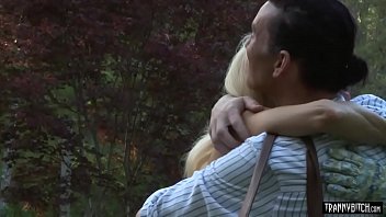 Preview 1 of Gay Rape Mainstream - Busty mature stepmom pleases ugly shemale stepdaughter