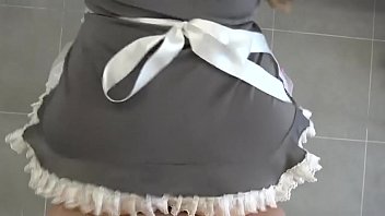Preview 3 of Young Teen Double Anal Slut - Fudendo na cozinha