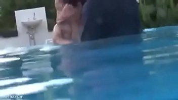 Preview 2 of Amateru Trio Hmh - Japanese busty sex in public swimming pool
