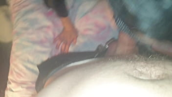 Preview 3 of China Litil Sex - Mature 52yo milf Belle sucks young cock