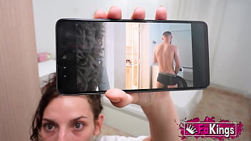 Preview 1 of Big Hips Nude Women - Young petite babe sets a trap to her dirty roommate &#039_cause he sniffed her panties!