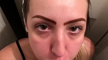 Preview 3 of Gorgeous College Brunette - Inga Thotti POV Facial Blow Job Scene In Florida