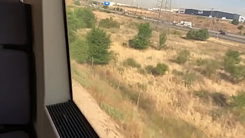 Preview 1 of Ayleenjerry Chaturbate - Aburrido en el tren saco la polla