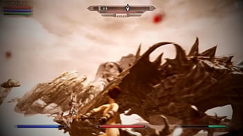 Preview 2 of Sck Xxxx - [SKYRIM MOD] Sexy Battle with Alduin