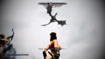 Preview 1 of Sck Xxxx - [SKYRIM MOD] Sexy Battle with Alduin