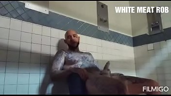 Preview 3 of American Army - Live in prison. Horny af,  had to put up the curtain and jack this big Dick