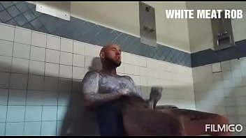 Preview 4 of American Army - Live in prison. Horny af,  had to put up the curtain and jack this big Dick