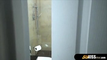 Preview 1 of Voyeur Daddy Old - Tall and skinny stepsister gets fucked by lucky stepbro