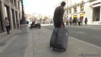Preview 1 of Als Na Rae - Spanish slut paraded in public streets