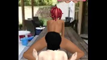 Preview 3 of Vghgrb - Redhead gets her pussy fingered &amp_ eaten by light skinned Avakin male.
