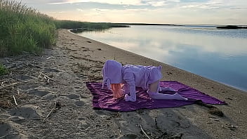 Preview 1 of Soapy Licking - Pokemon Master Catches Wild Espeon Doll At Public Beach!