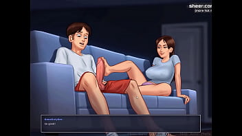 Preview 2 of Bokep Sex Indonisia - Hot blonde teen gets her petite and delicious pussy fucked and cummed inside l My sexiest gameplay moments l Summertime Saga[v0185] l Part 26