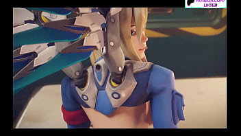 Preview 3 of Sunny Leone Xnxcom Fack - BIG ASS OVERWATCH POW FUCK ANIMATED 60FPS